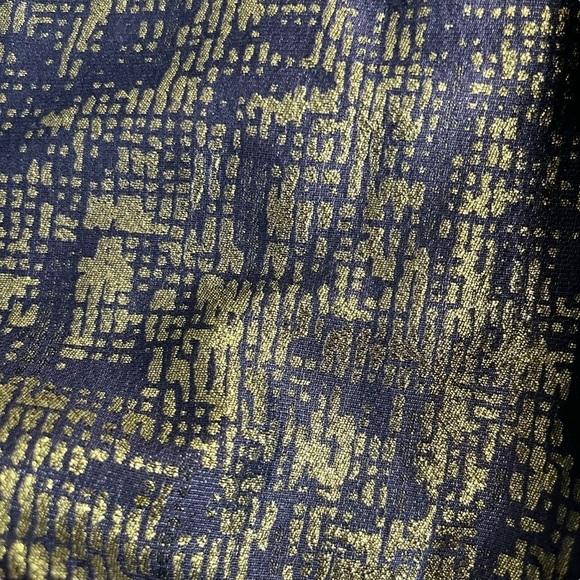 LIKE NEW Moschino Cheap & Chic Blue/Gold Metallic Dress Sz 6 - Picture 5 of 7